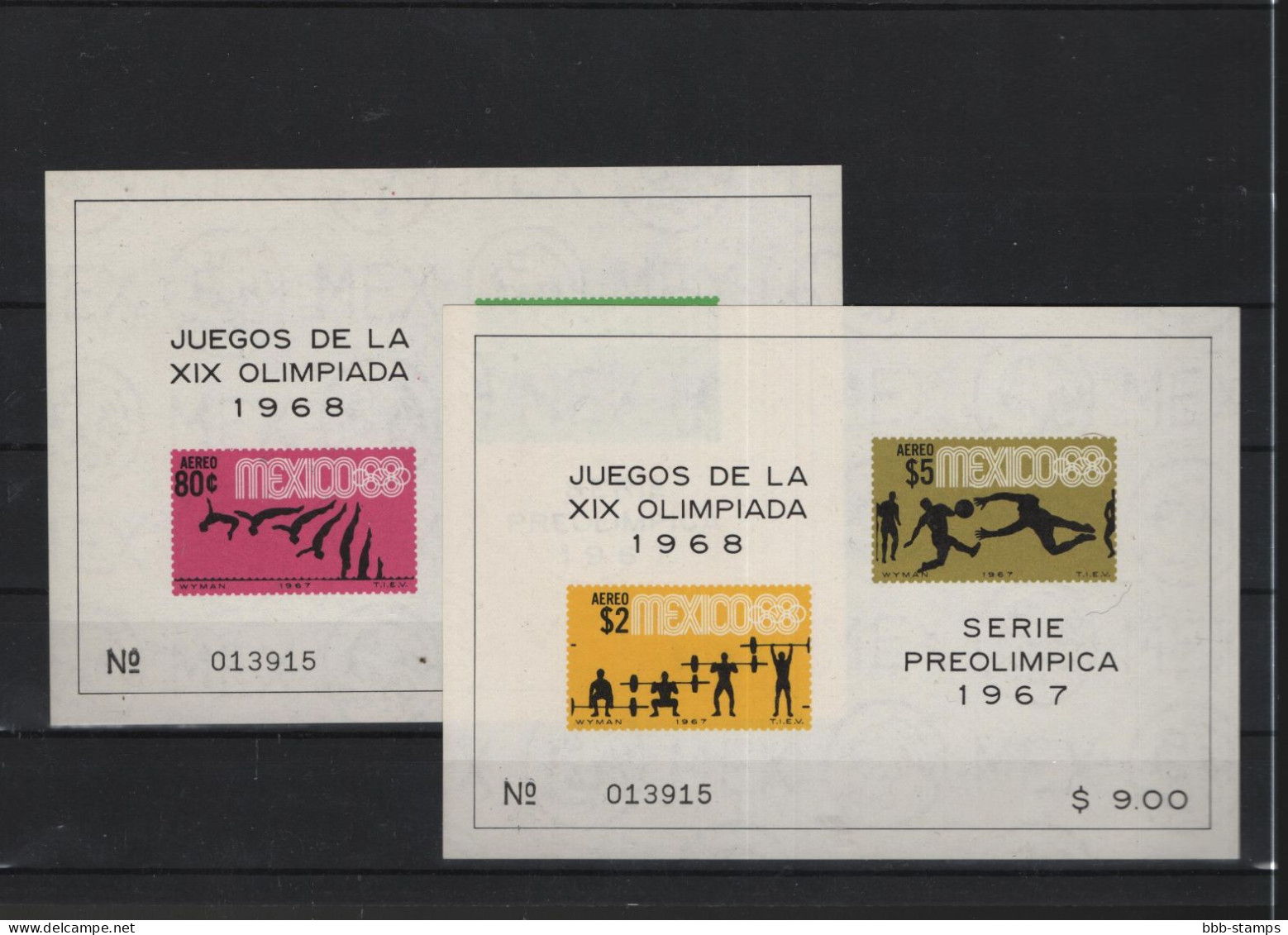 Mexico Michel Cat.No. Mnh/** 1236/1244 + Sheet 7/10 - Mexico