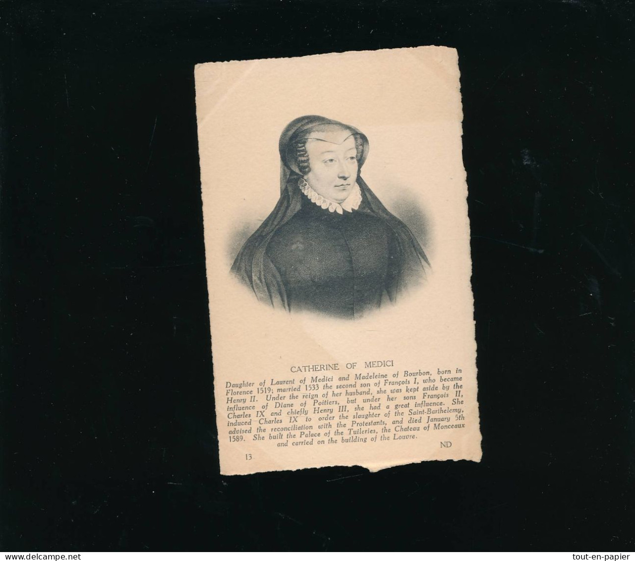 CPA  Femme Célèbre - ND Photo - Catherine De Médicis - Histoire