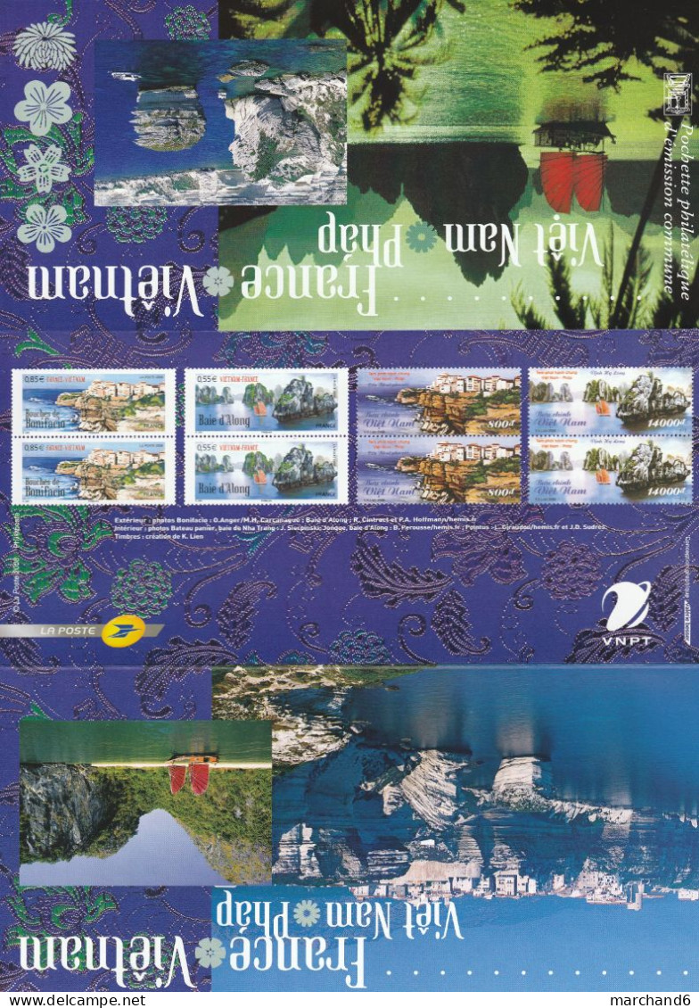 2008 France Vietnam Pochette Souvenir N°34 émissions Communes Paysages N°4284/85 Et 2311/12 Neuf ** - Autres & Non Classés