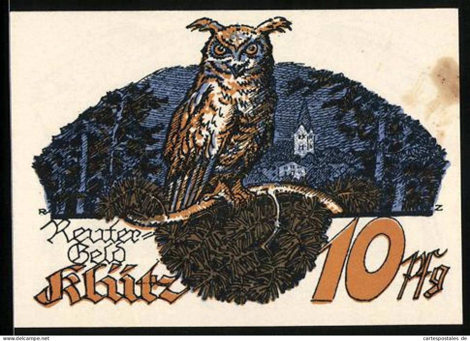 Notgeld Klütz I. Mecklbg., 10 Pfennig, Ein Mann Im Langen Mantel  - [11] Local Banknote Issues