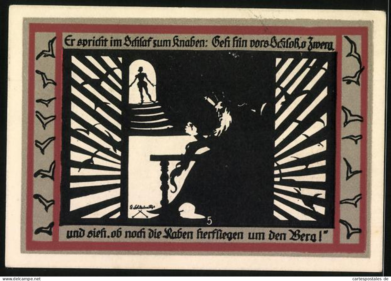 Notgeld Rossla Am Kyffhäuser 1921, 25 Pfennig, Barbarossa Befehligt Im Schlaf Den Knaben  - Lokale Ausgaben