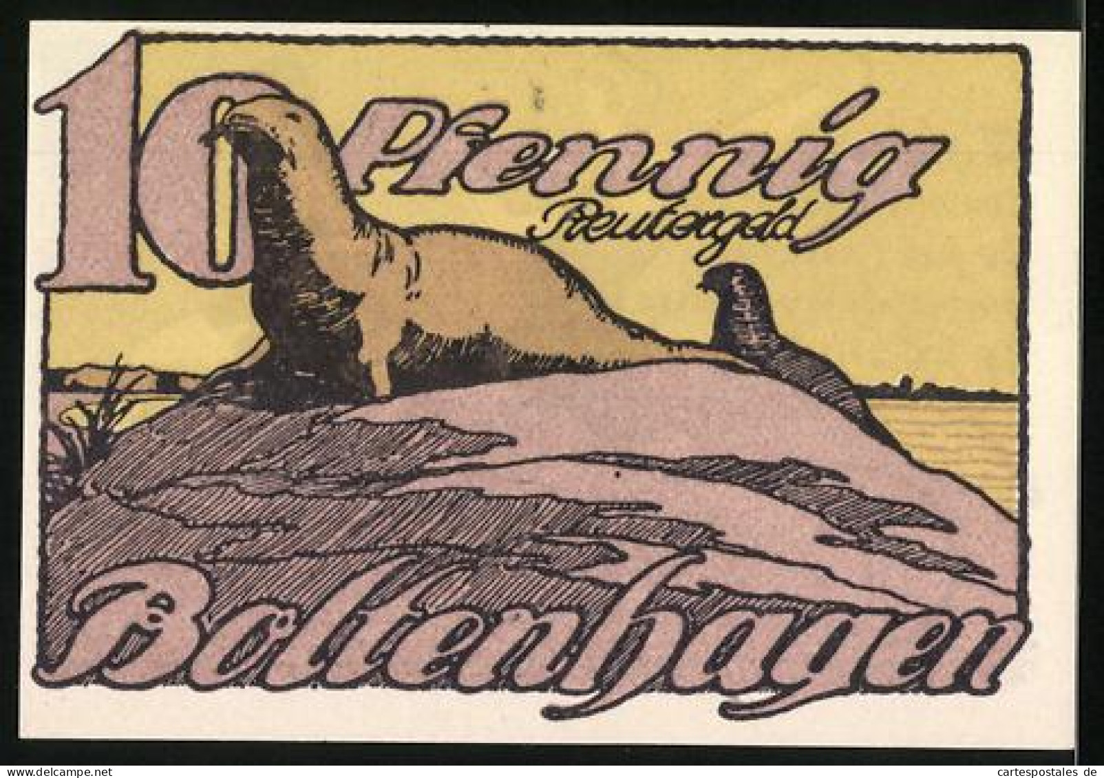 Notgeld Boltenhagen 1922, 10 Pfennig, Läufer Bei Einem Wettrennen  - Lokale Ausgaben