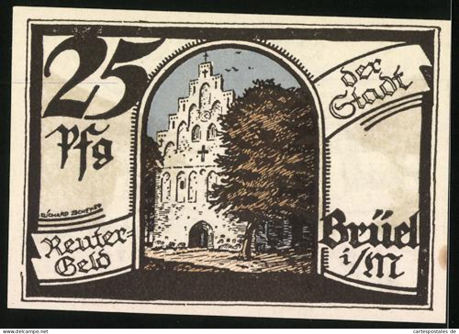 Notgeld Brüel I. M. 1922, 25 Pfennig, Kinder Auf Dem Schulweg  - [11] Local Banknote Issues