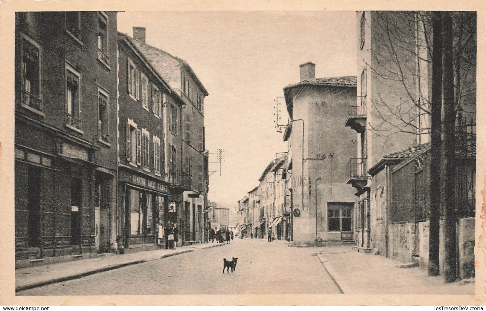 FRANCE - Givors Ville - Vue Sur La Rue De Lyon - Vue Générale - Animé - Carte Postale Ancienne - Otros & Sin Clasificación