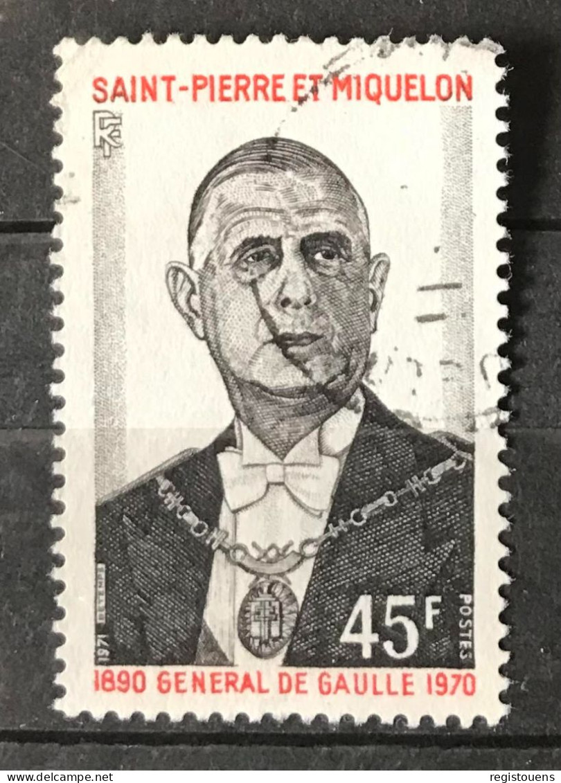 Timbre Oblitéré Saint Pierre Et Miquelon 1971 Yt N° 420 - Used Stamps