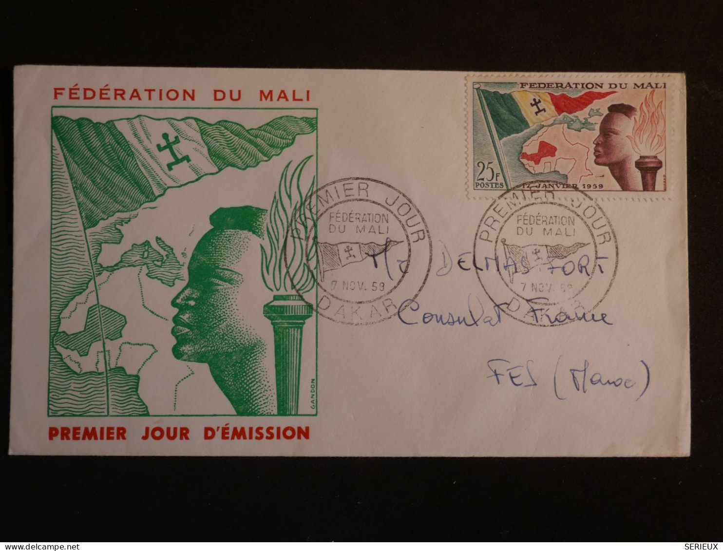 DO17  MALI LETTRE FDC  1953 +AFF. INTERESSANT ++ - Mali (1959-...)