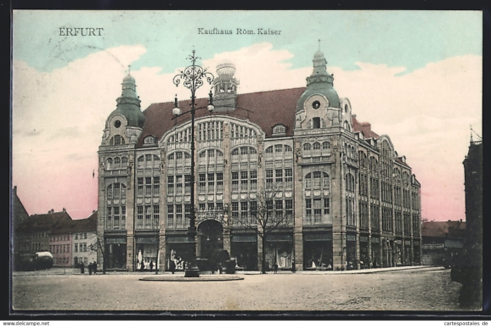 AK Erfurt, Kaufhaus Röm. Kaiser, Gesamtansicht  - Erfurt