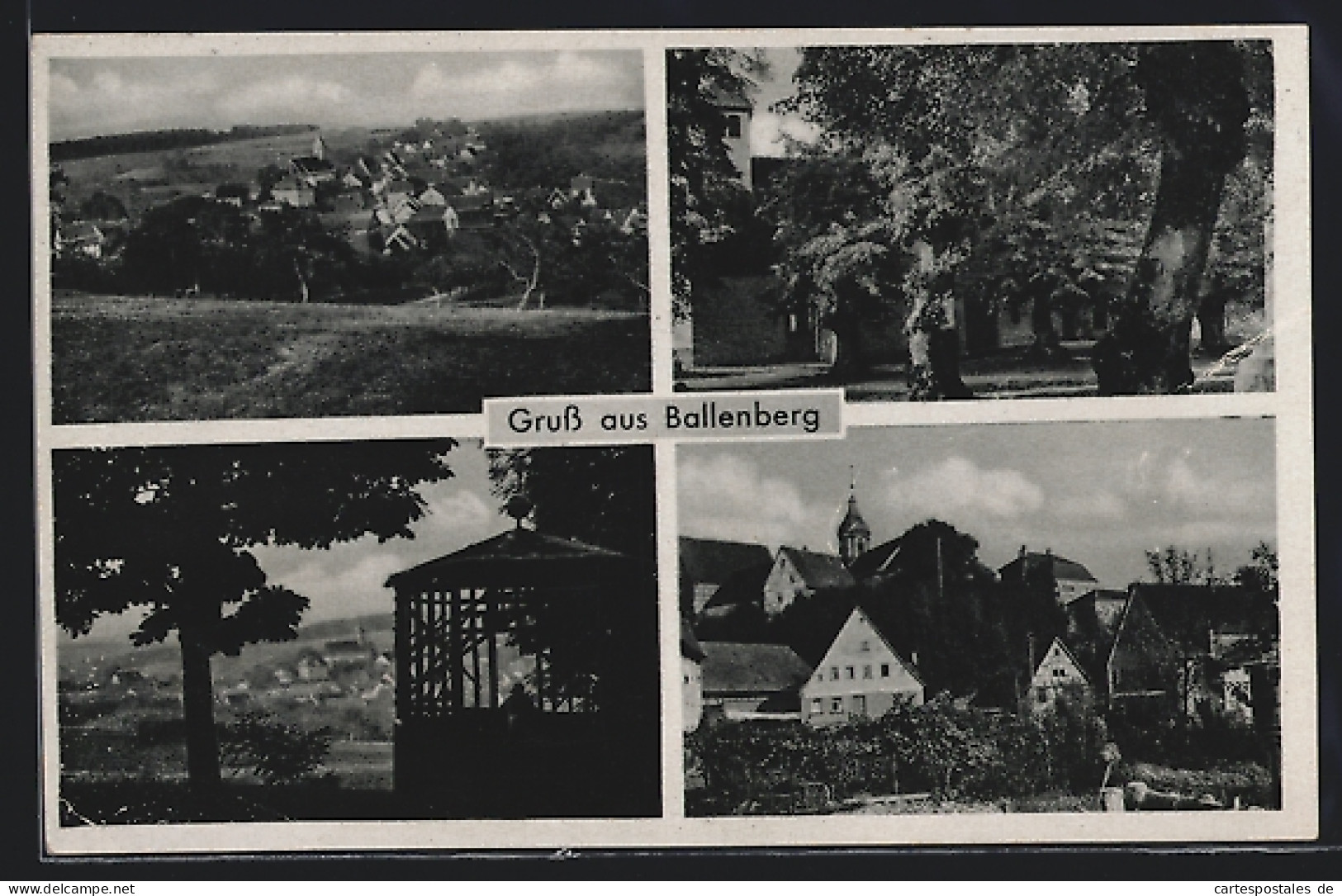 AK Ballenberg / Ravenstein, Ortspartie Mit Kirche, Pavillon, Strassenpartie  - Other & Unclassified