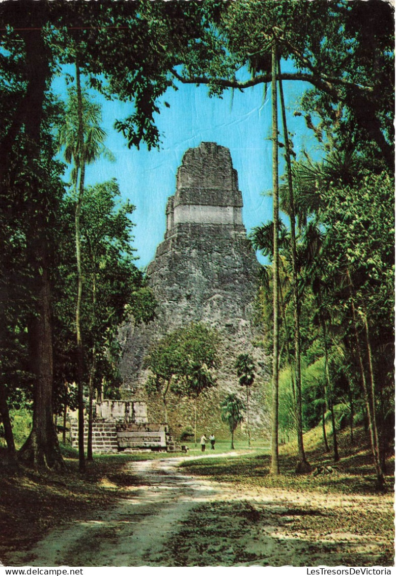 GUATEMALA - Giant Jaguar - Temple - Tikal Petéen - Guatemala - C A - Animé - Carte Postale Ancienne - Guatemala