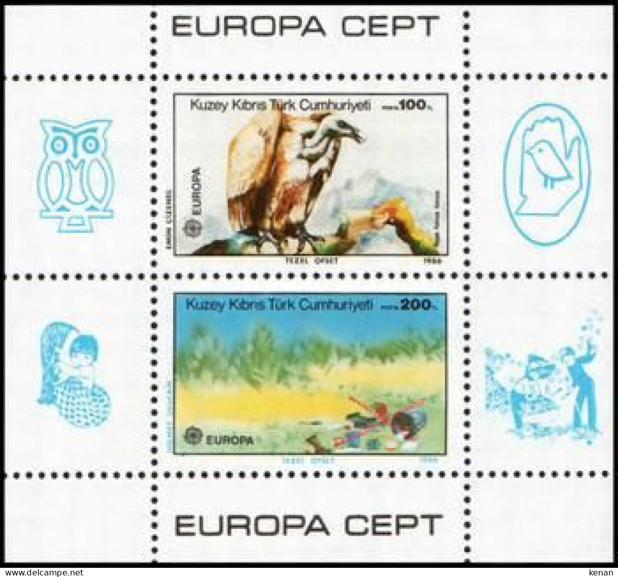 Cyprus (Turkey),1986, Mi: Block 5 (MNH) - Neufs