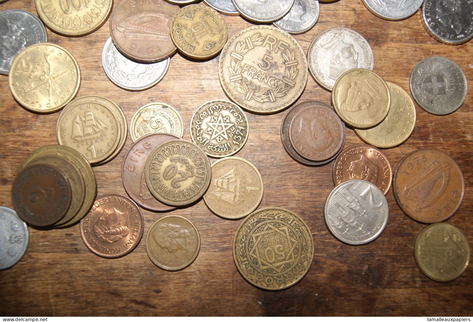 Lot De 124 Pièces (période 1918 à Années 90) France, Afrique, Moyen Orient, Europe - Kiloware - Münzen