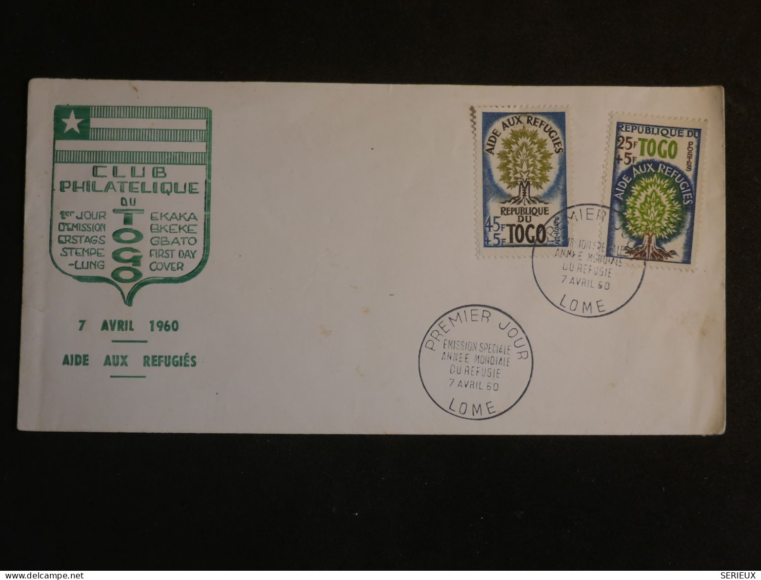 DO17  TOGO LETTRE FDC  1960  LOME CLUB PHILATELIQUE +AFF. INTERESSANT ++ - Togo (1960-...)