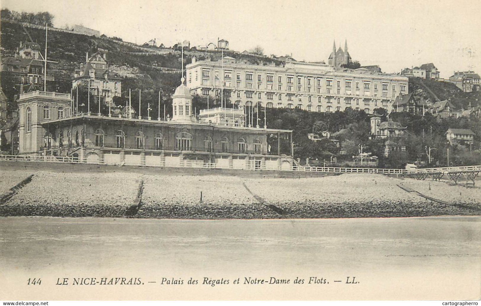 Postcard France Nice Havrais Palais Des Regates - Sonstige & Ohne Zuordnung