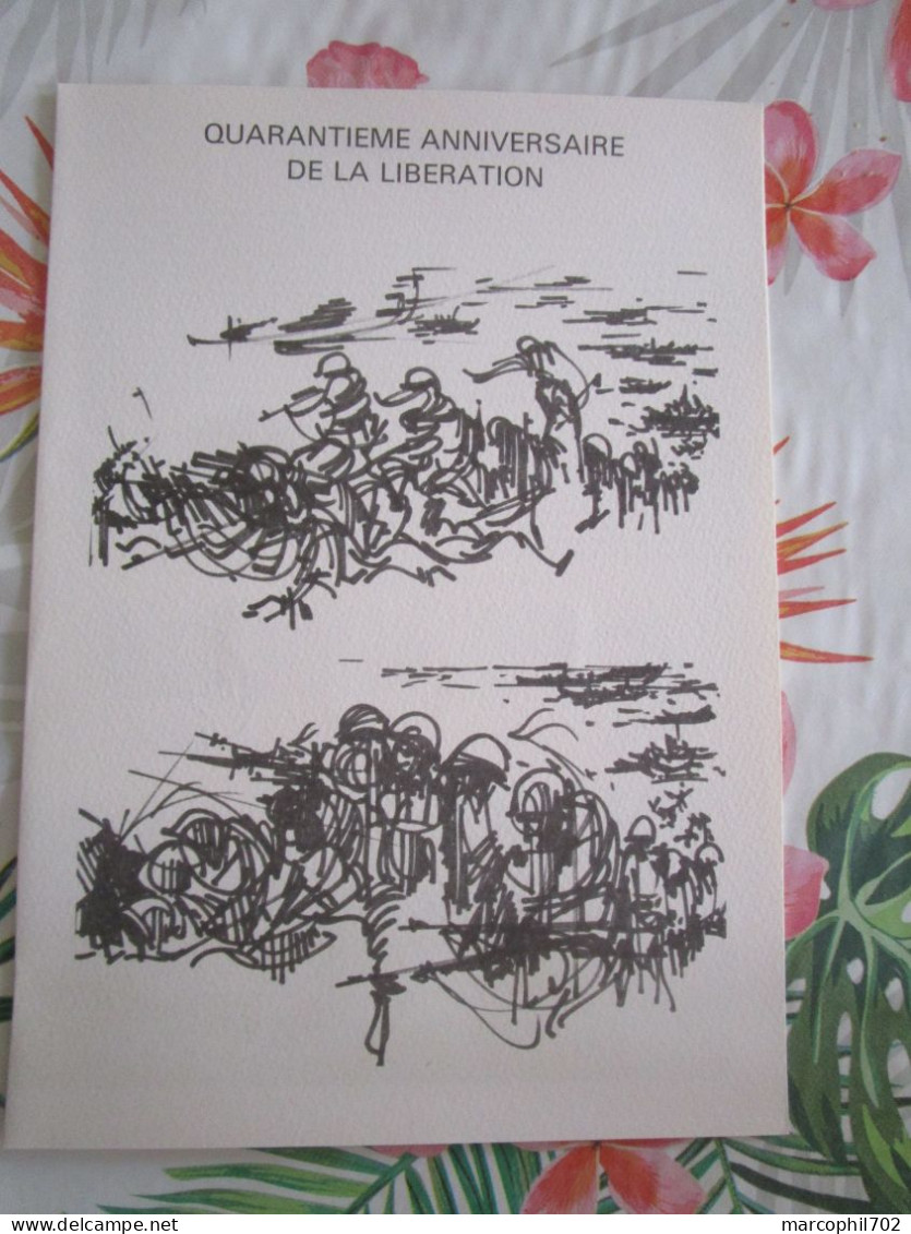 Document Officiel 40e Anniversaire De La Liberation 8/5/84 - Documents Of Postal Services