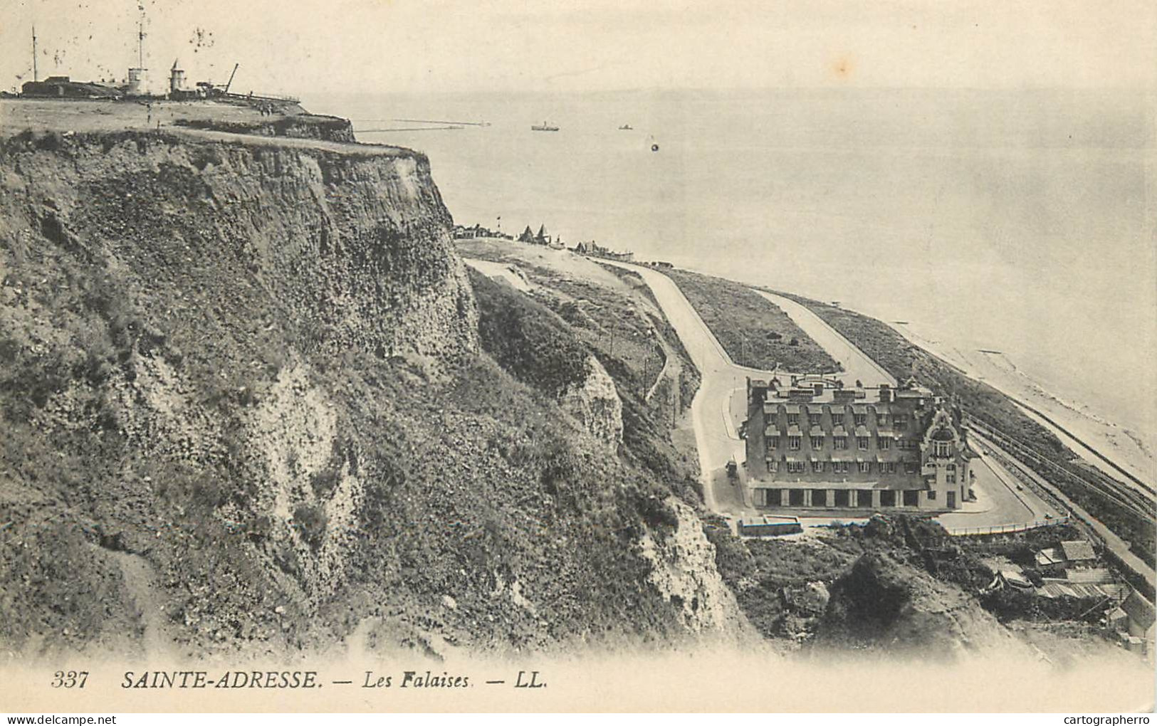 Postcard France Sainte Adresse Les Falaises - Andere & Zonder Classificatie