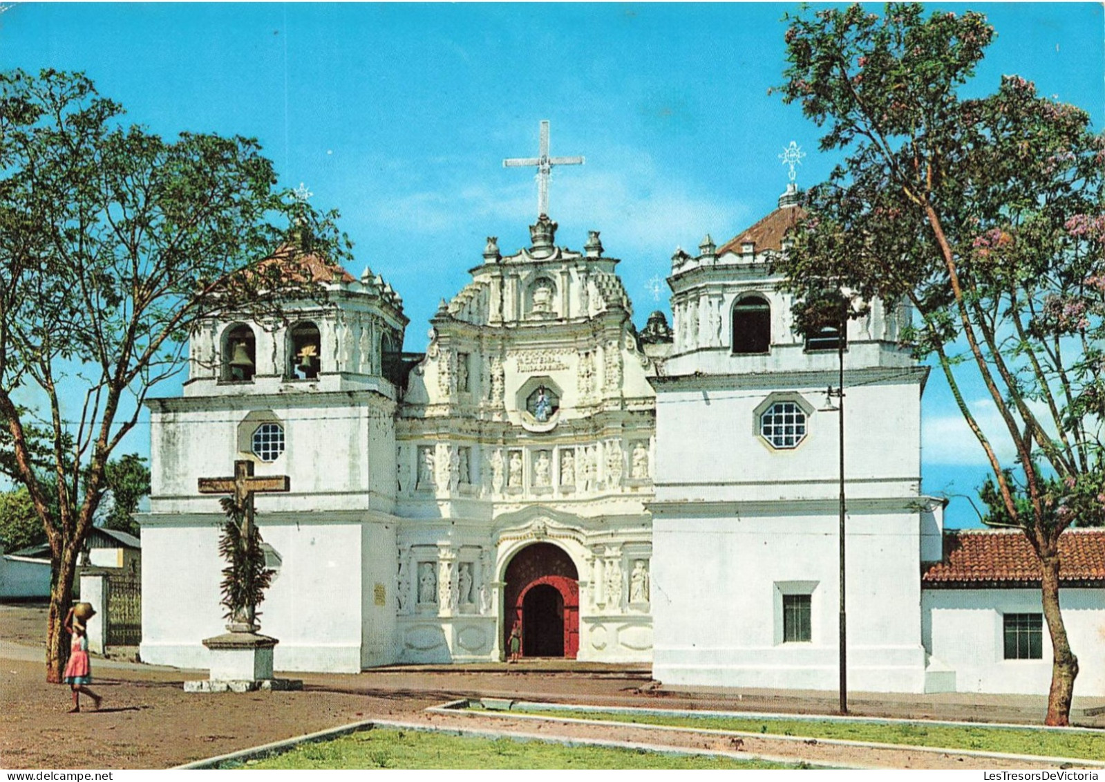 GUATEMALA - First Cathedral Of The Old City - Antigua Guatemala - Guatemal - C A - Animé - Carte Postale Ancienne - Guatemala