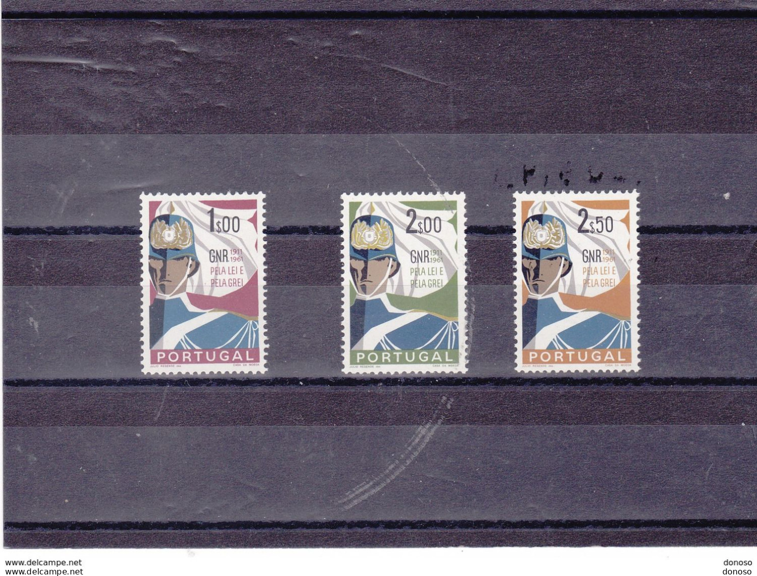 PORTUGAL 1962 GARDE NATIONALE Yvert 891-893, Michel 912-914 NEUF** MNH Cote:yv 5,50 Euros - Unused Stamps