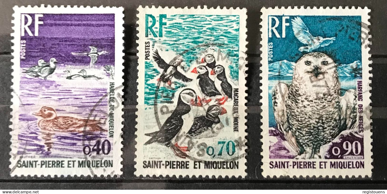 Lot De 3 Timbres Oblitérés Saint Pierre Et Miquelon 1973 Yt N° 428 À 430 - Gebraucht