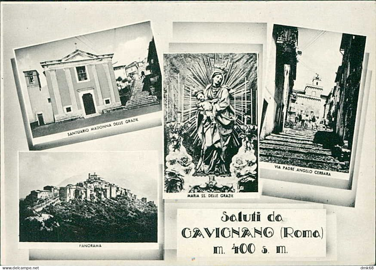 GAVIGNANO ( ROMA ) SALUTI / VEDUTINE - EDIZIONE DE CAROLIS - 1950s (20614) - Andere & Zonder Classificatie