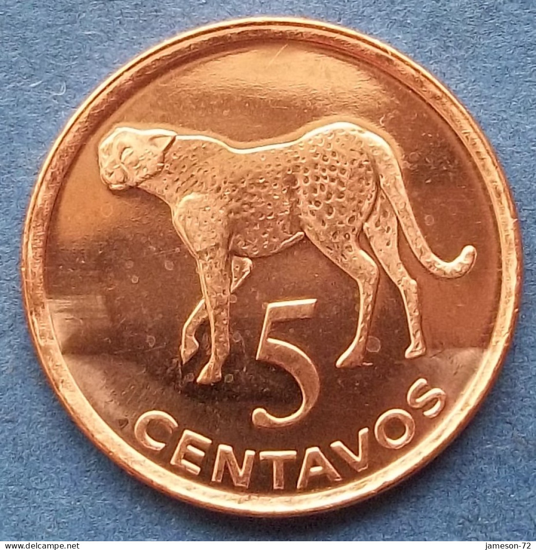 MOZAMBIQUE - 5 Centavos 2006 "Cheetah" KM# 133 Peoples Republic Reform Coinage (2006) - Edelweiss Coins - Mozambique