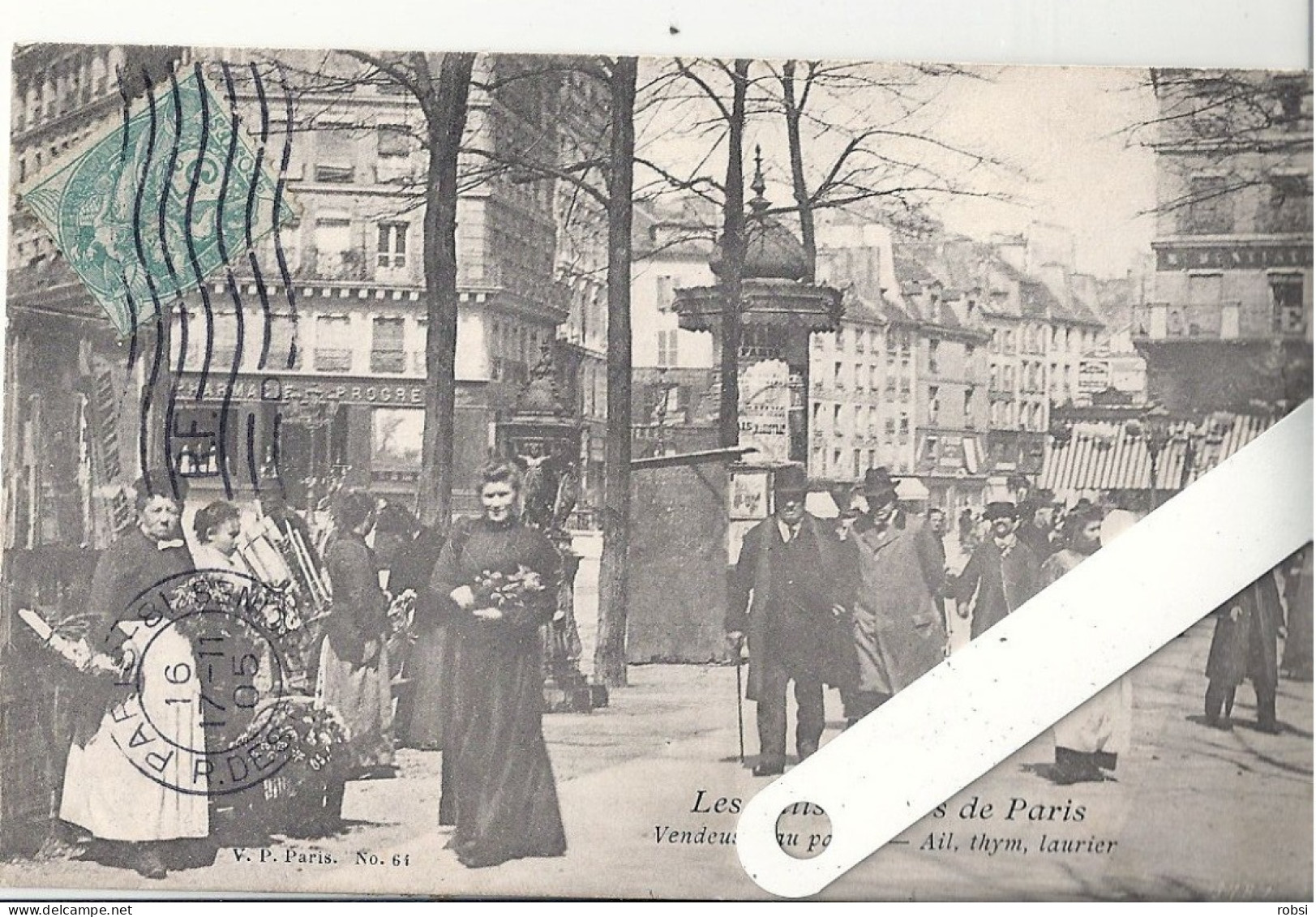 75 Paris, Les P'tits Métiers (Atget), V.P. N°64, Vendeuses Au Panier, Ali, Thym , Laurier D5283 - Petits Métiers à Paris