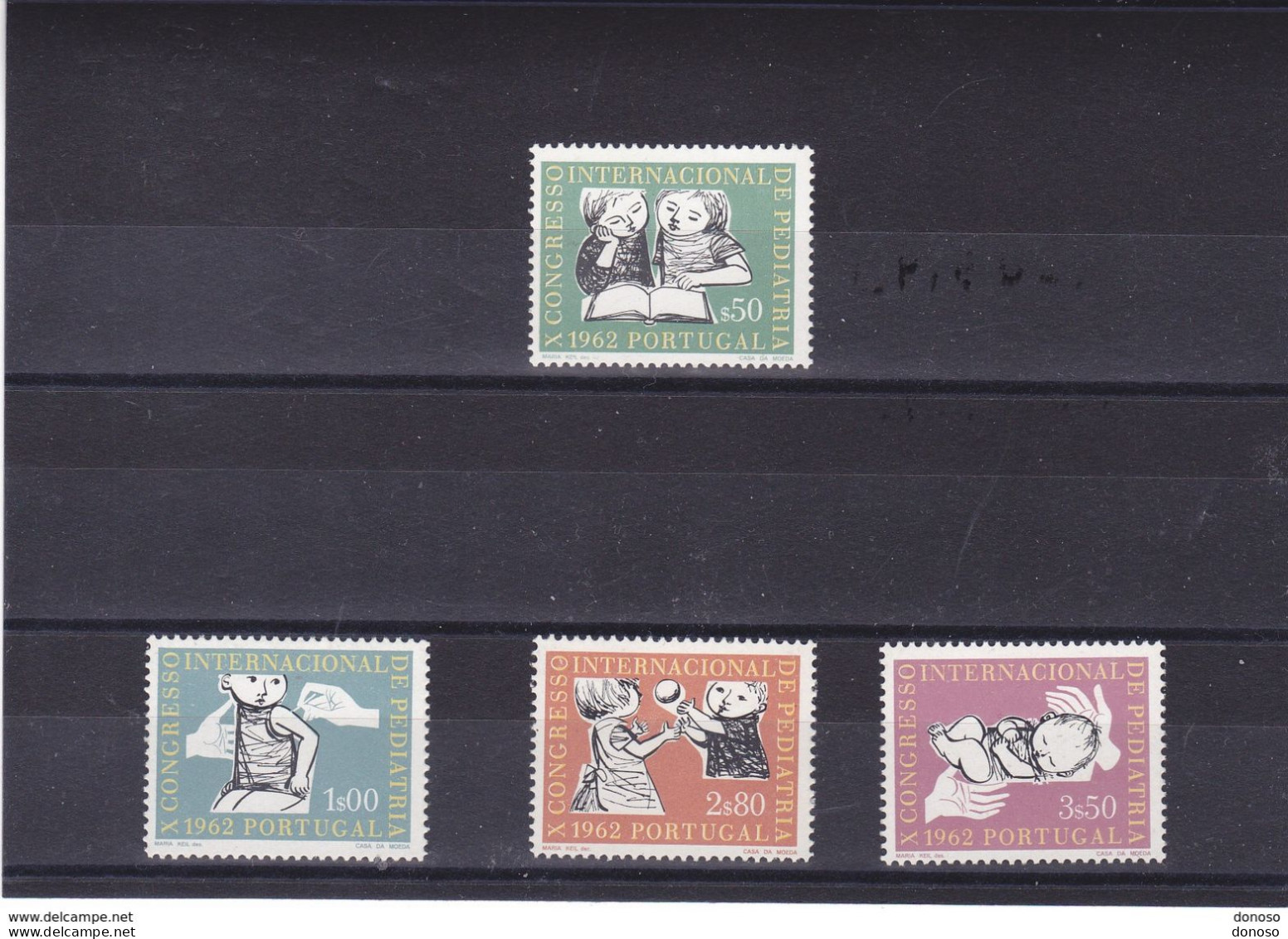 PORTUGAL 1962 PEDIATRIE, ENFANTS Yvert 904-907, Michel 923-926 NEUF** MNH Cote Yv 11 Euros - Unused Stamps