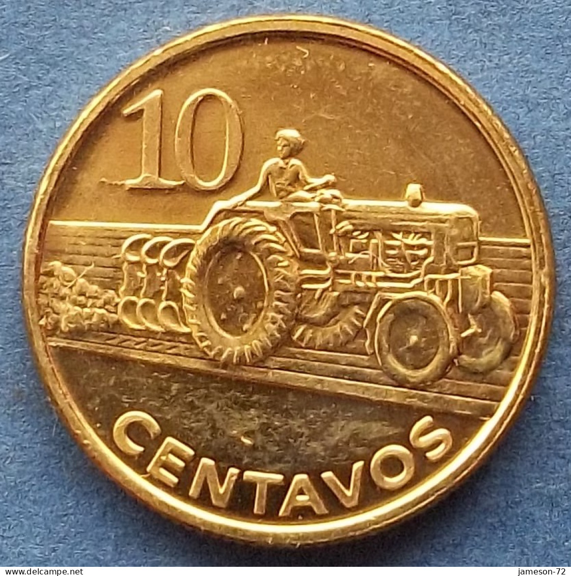 MOZAMBIQUE - 10 Centavos 2006 "Farmer Cultivating" KM# 134 Peoples Republic Reform Coinage (2006) - Edelweiss Coins - Mozambique