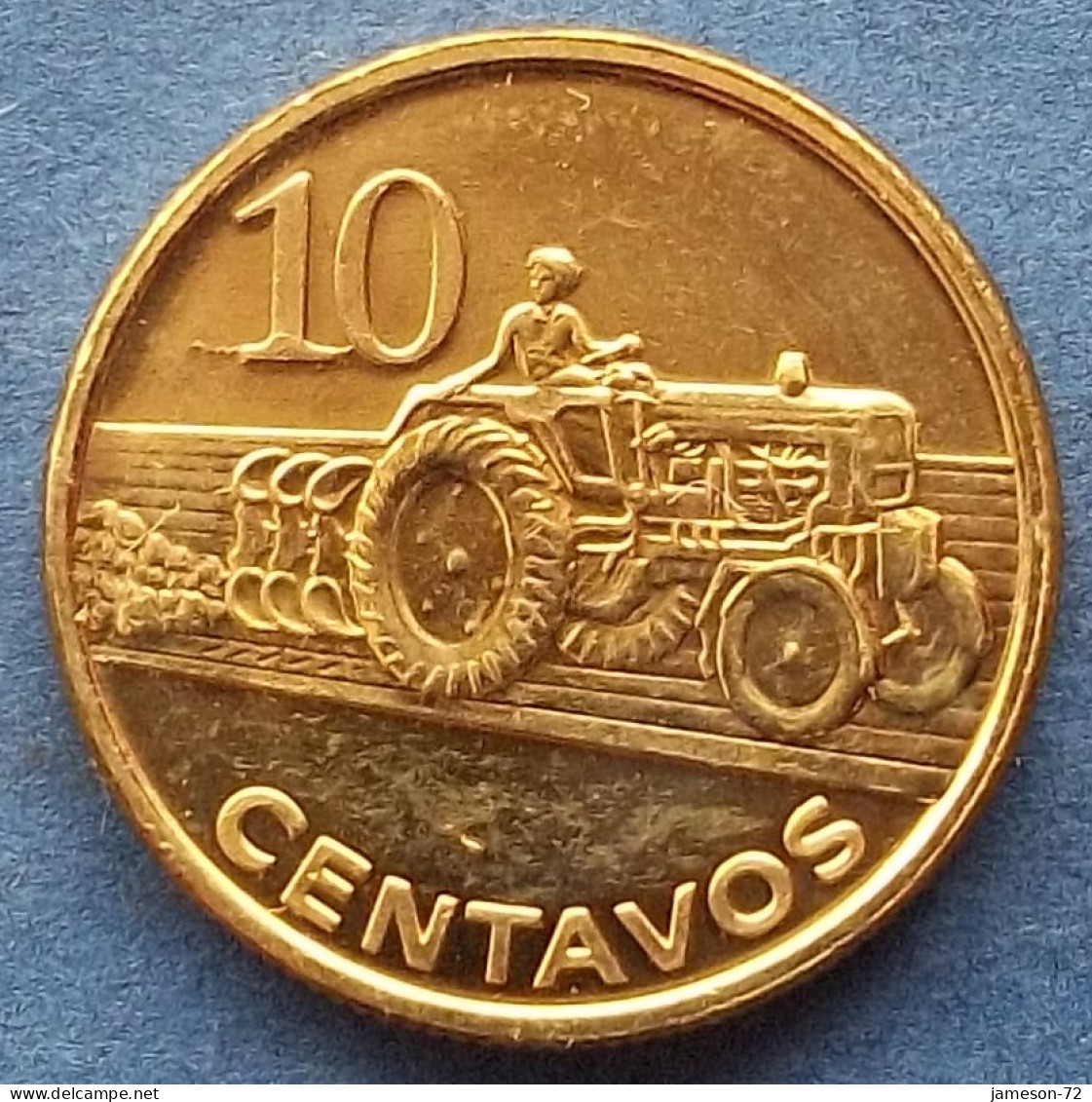 MOZAMBIQUE - 10 Centavos 2006 "Farmer Cultivating" KM# 134 Peoples Republic Reform Coinage (2006) - Edelweiss Coins - Mosambik