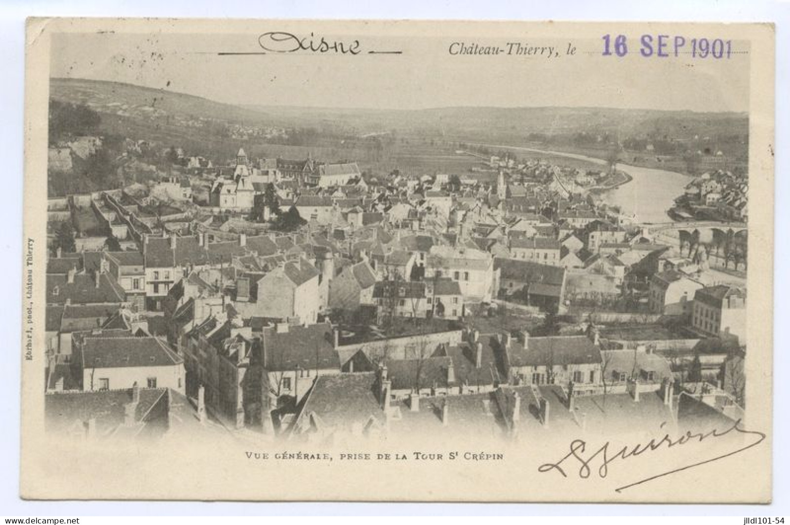 Château-Thierry, Vue Générale Prise De La Tour Saint Crépin (lt 10) - Chateau Thierry