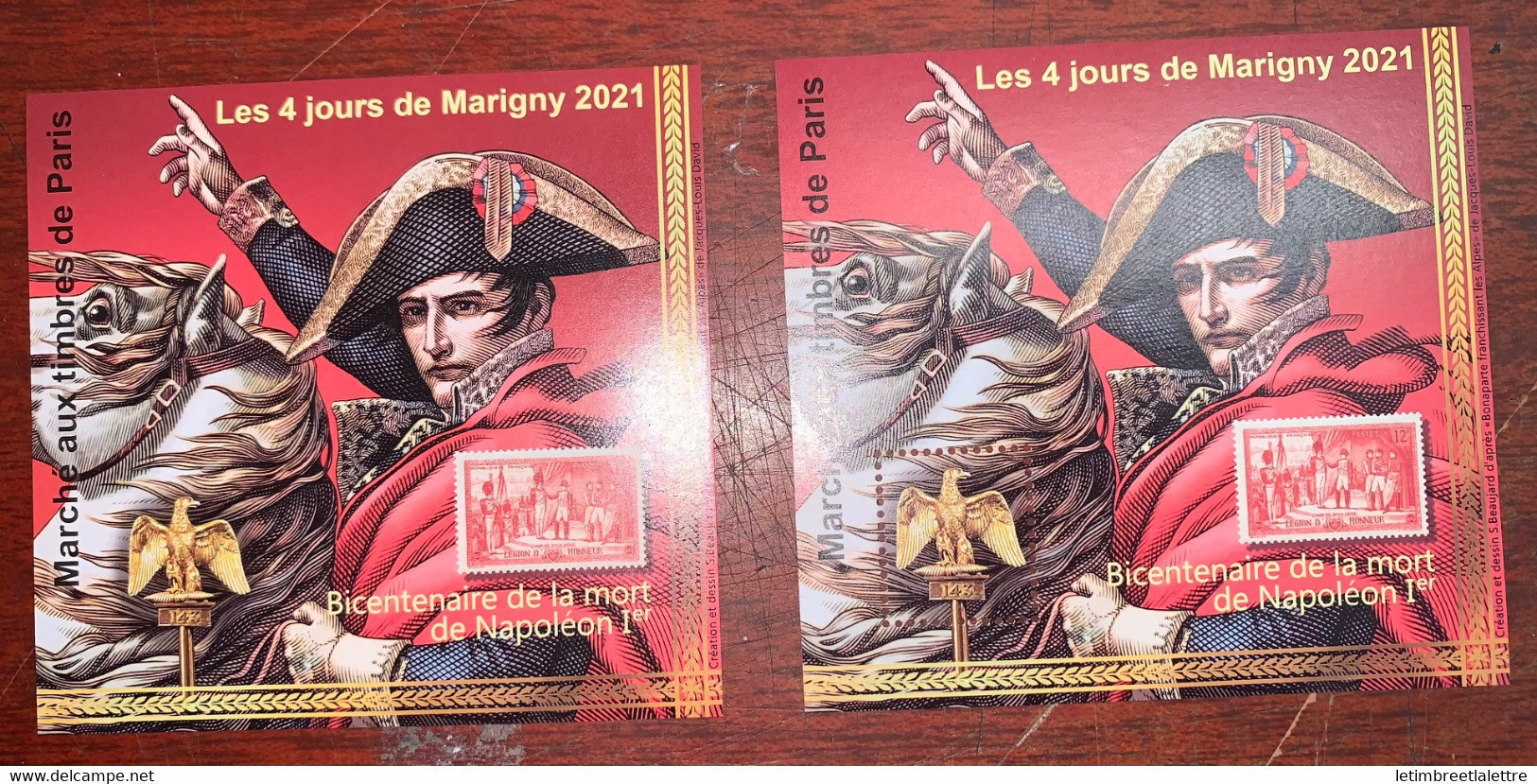 France - Bloc Souvenir Marigny - Neuf Sans Charnière ** - Bicentenaire De La Mort De Napoléon 1er - 2021 - Foglietti Commemorativi