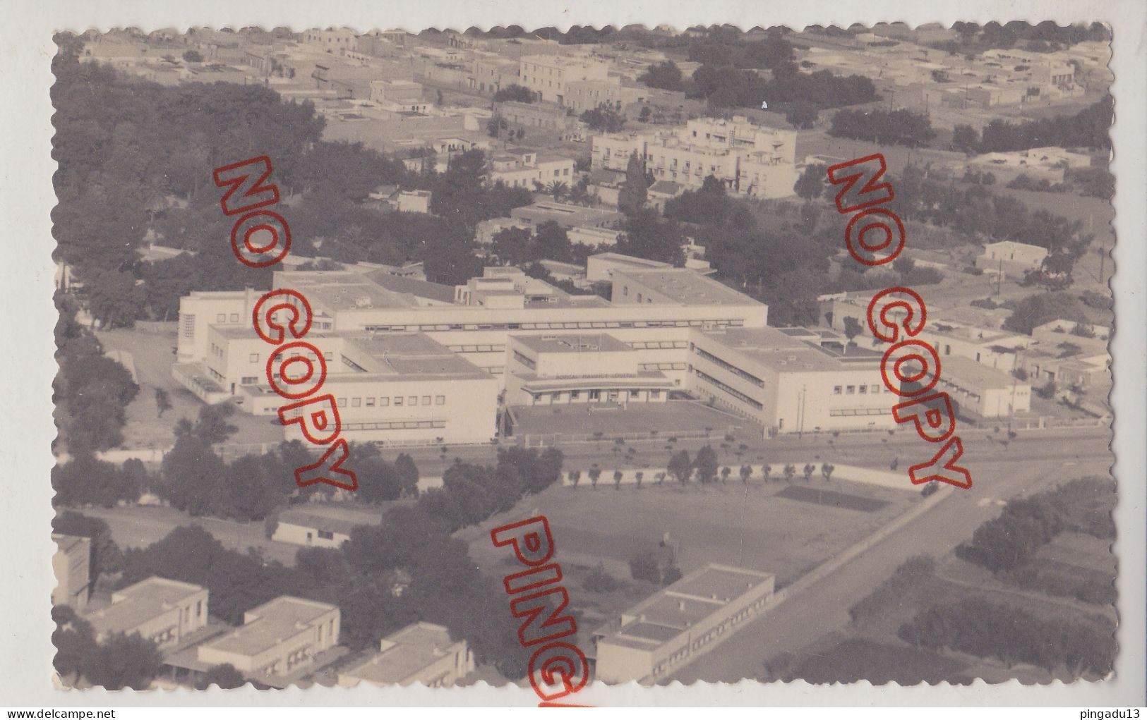 Fixe Carte Photo Vue Aérienne Hôpital Lousteau Oujda Peu Fréquente - Other & Unclassified