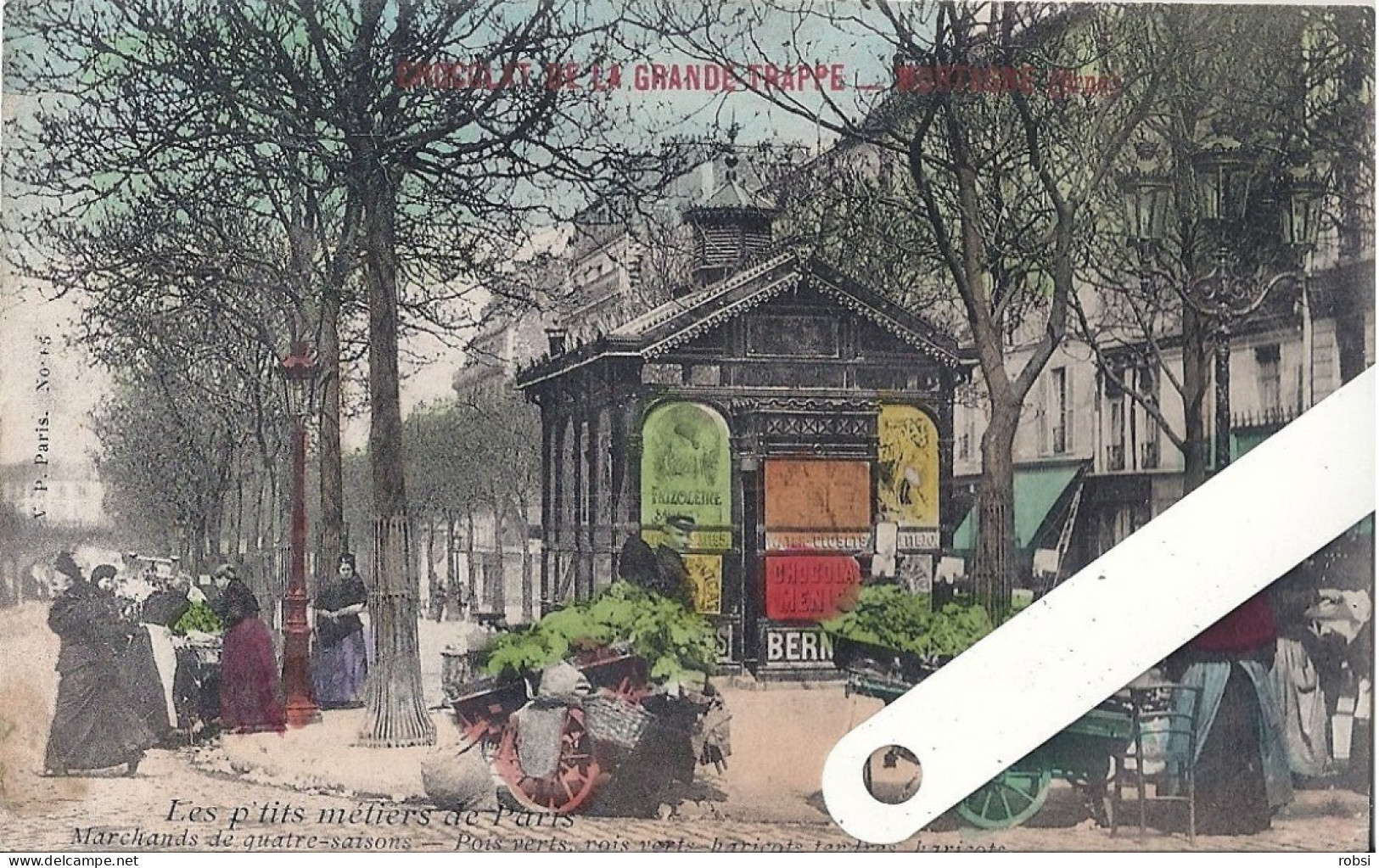 75 Paris, Les P'tits Métiers (Atget), V.P. N°62, Marchands De Quatre Saisons (colorisée) D5284 - Petits Métiers à Paris