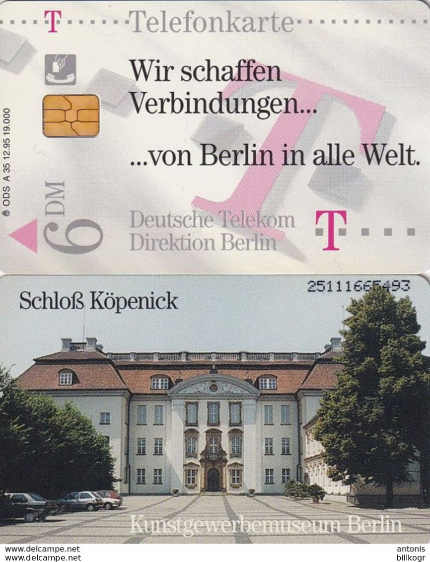 GERMANY - Direktion Berlin/Kunstgewerbemuseum(A 35), Tirage 19000, 12/95, Mint - A + AD-Series : D. Telekom AG Advertisement