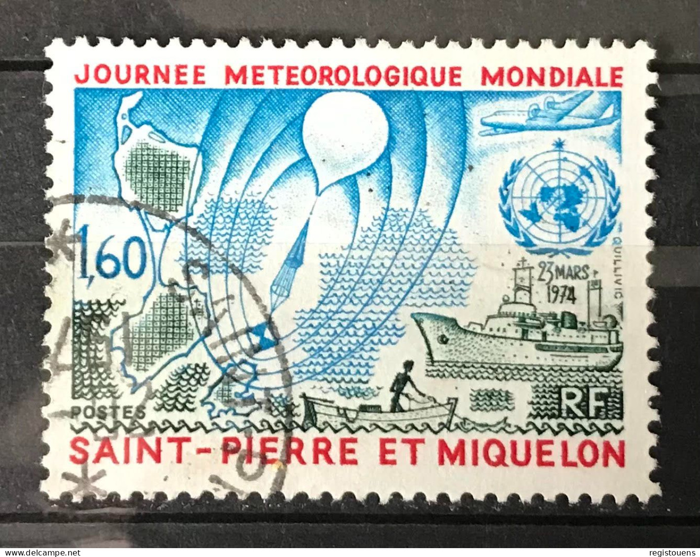 Timbre Oblitéré Saint Pierre Et Miquelon 1974 Yt N° 433 - Oblitérés