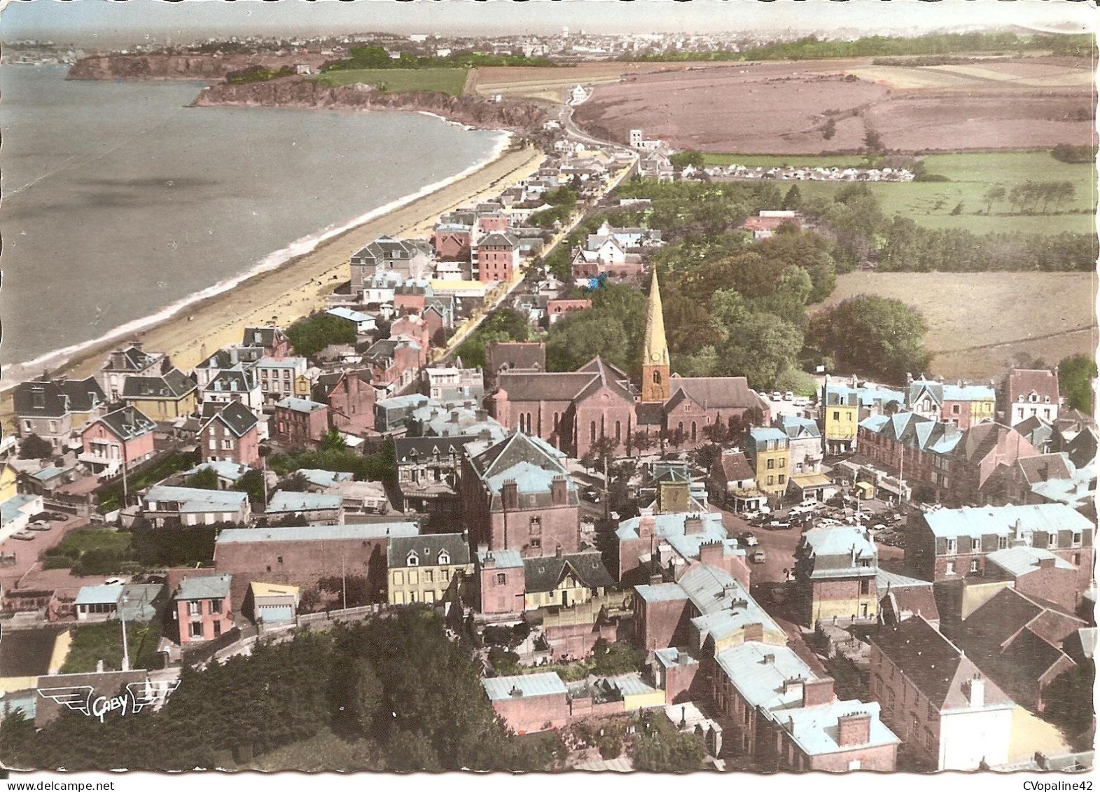 SAINT-PAIR-SUR-MER (50) Vue Générale En 1965 (LA FRANCE VUE DU CIEL)  CPSM GF - Saint Pair Sur Mer