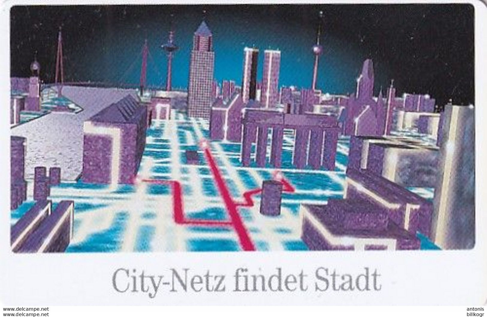 GERMANY(chip) - City-Netz Der Deutschen Telekom(A 01), Tirage 20000, 02/96, Used - A + AD-Series : D. Telekom AG Advertisement