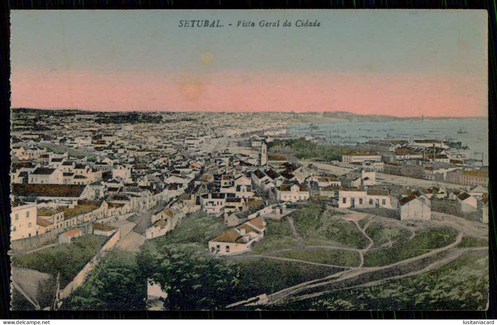 SETUBAL - Vista Geral Da Cidade  ( Editor Jayme J. Machado/Cliché Da Fotografia Cabecinha) Carte Postale - Setúbal
