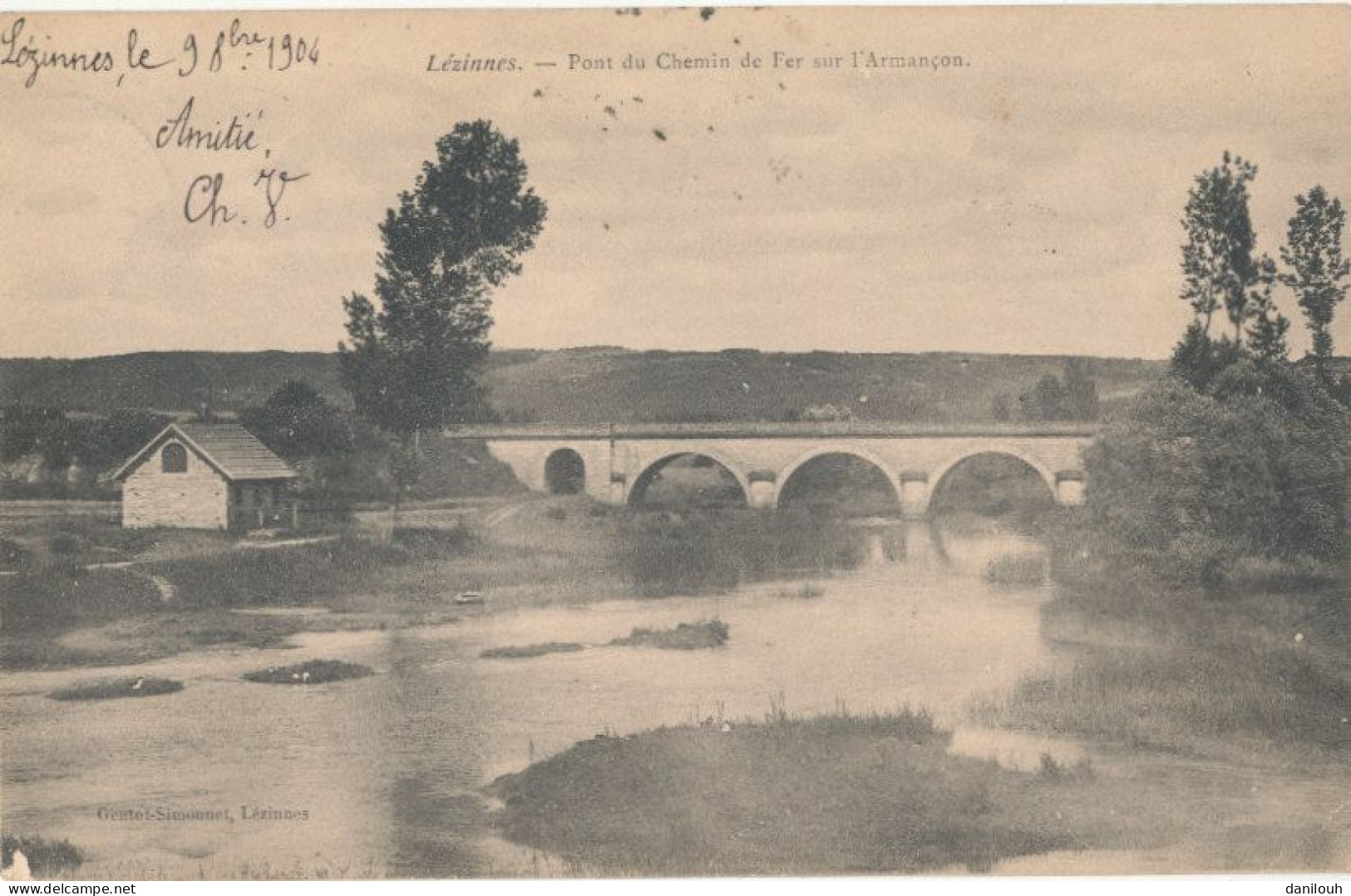 89 // LEZINNES   Pont Du Chemin De Fer Sur L'Armançon - Sonstige & Ohne Zuordnung