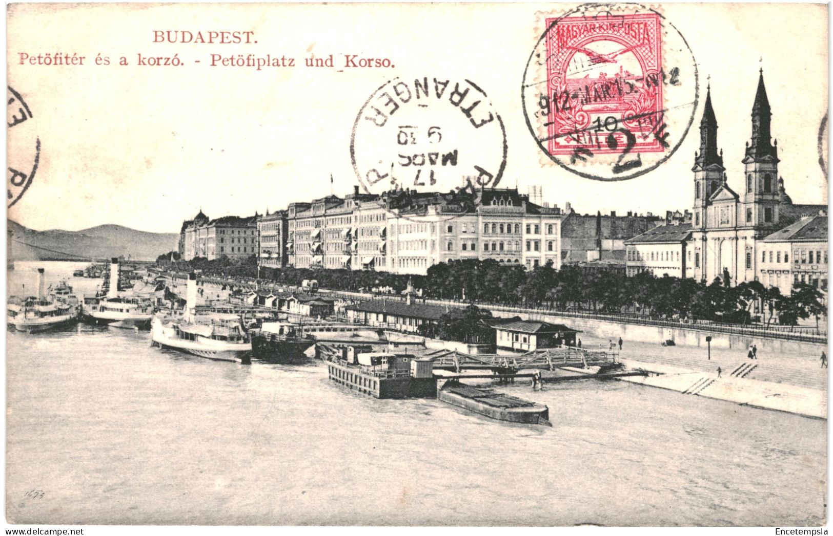 CPA Carte Postale Hongrie Budapest Petöfiter és Korzo 1912 VM80821ok - Ungarn