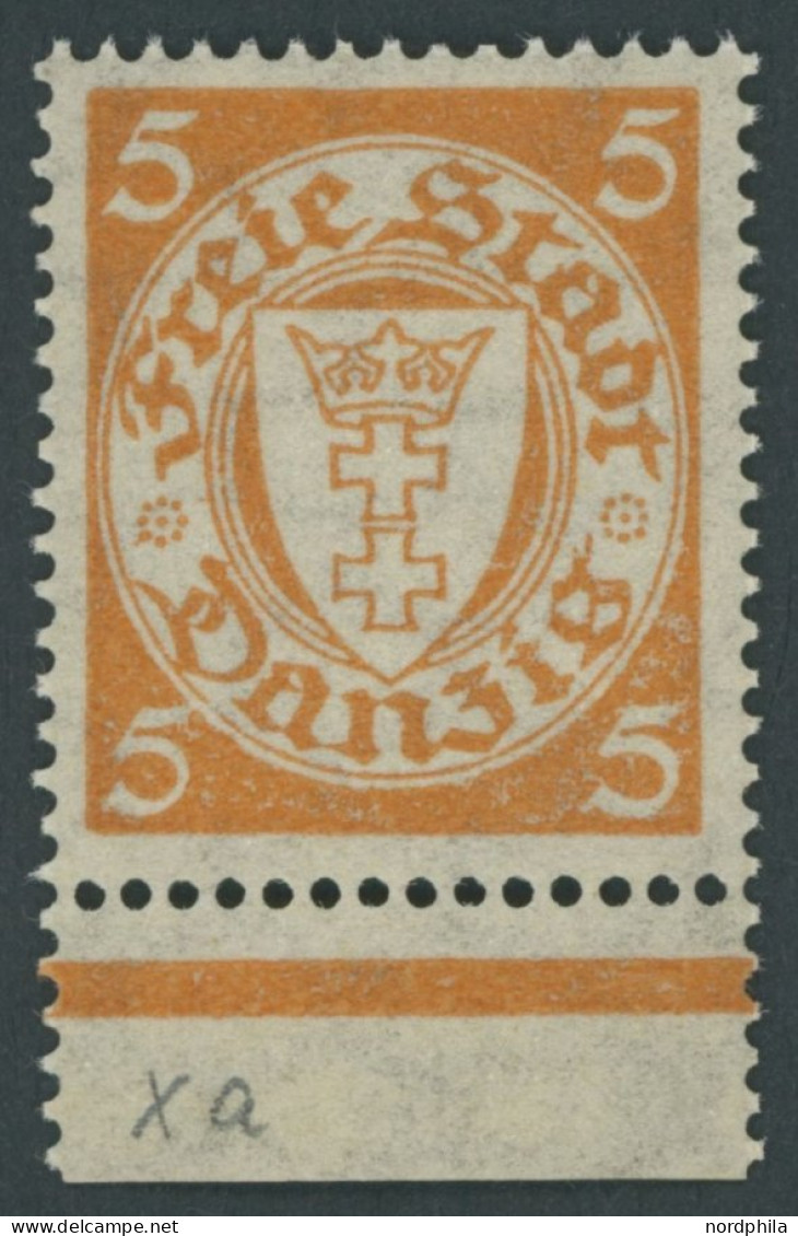 FREIE STADT DANZIG 193xa **, 1924, 5 Pf. Rötlichorange, Postfrisch, Pracht, Mi. 80.- - Postfris