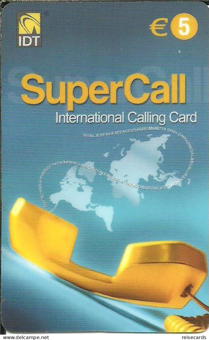 Spain: Prepaid IDT - SuperCall € 5 03.05 - Autres & Non Classés