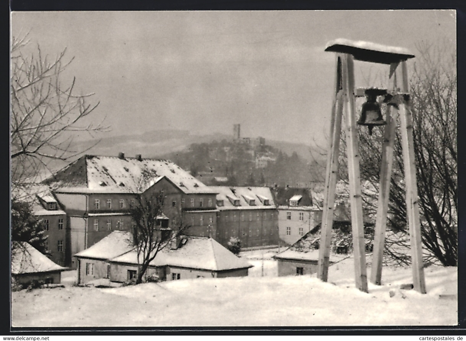 AK Königstein /Ts., St. Albert-Internatsschule Mit Glöcklein St. Barbara Im Winter  - Königstein