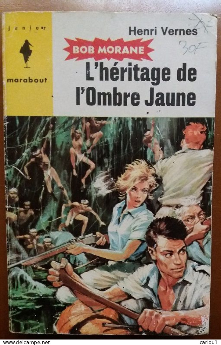 C1  Henri VERNES Bob Morane L HERITAGE DE L OMBRE JAUNE EO Type 5 1963 Port Inclus France - Marabout Junior