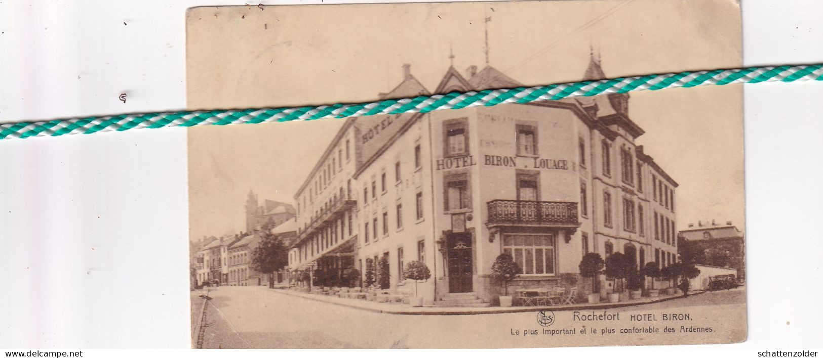 Rochefort, Hotel Biron, Le Plus Important Et Le Plus Colfortable Des Ardennes - Rochefort