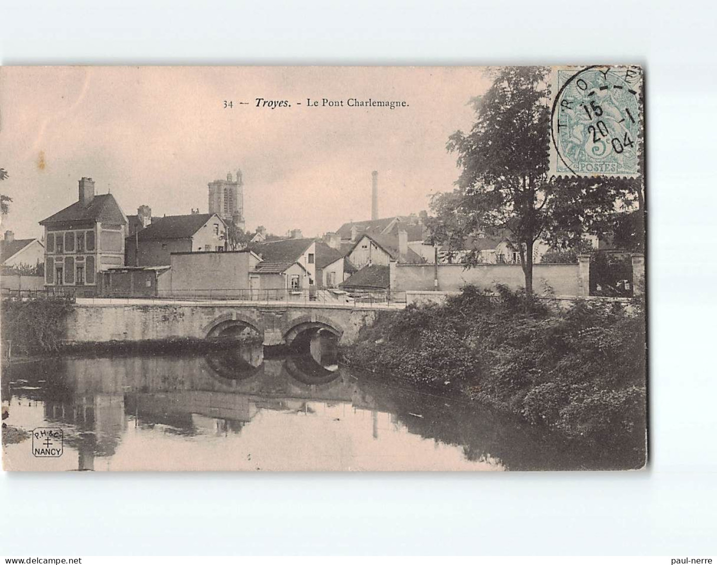 TROYES : Le Pont Charlemagne - état - Troyes