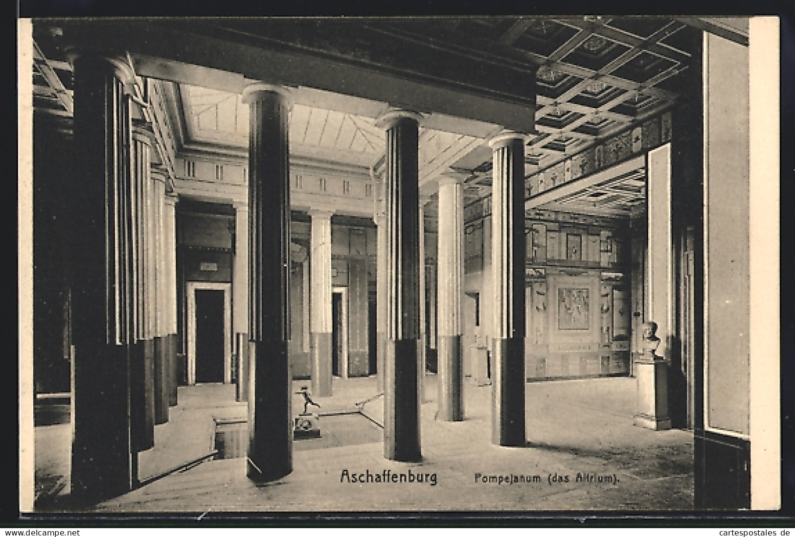 AK Aschaffenburg, Pompejanum, Atrium  - Aschaffenburg