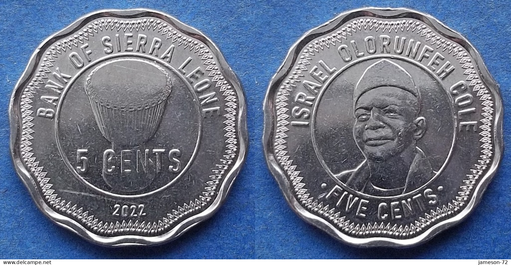 SIERRA LEONE - 5 Cents 2022 "Israel Olorunfeh Cole" KM# 504 Monetary Reform (2022) - Edelweiss Coins - Sierra Leona