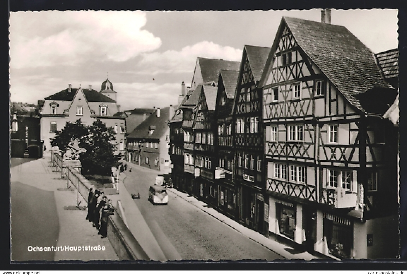 AK Ochsenfurt / Main, Hauptstrasse Aus Der Vogelschau  - Ochsenfurt