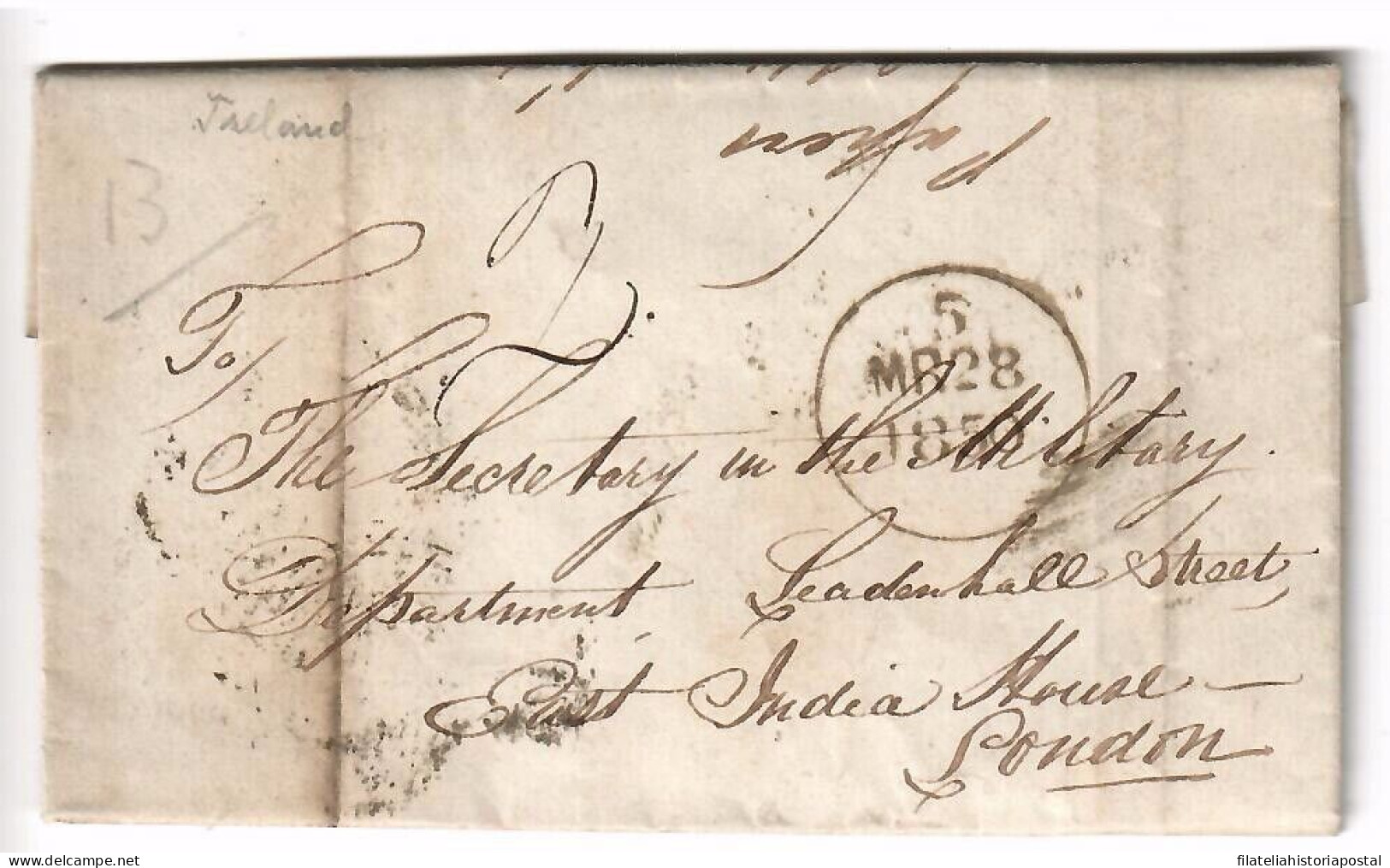 2578 DUBLIN IRELAND TO LONDON 1850 COVER GREAT BRITAIN - 1840 Mulready Omslagen En Postblad