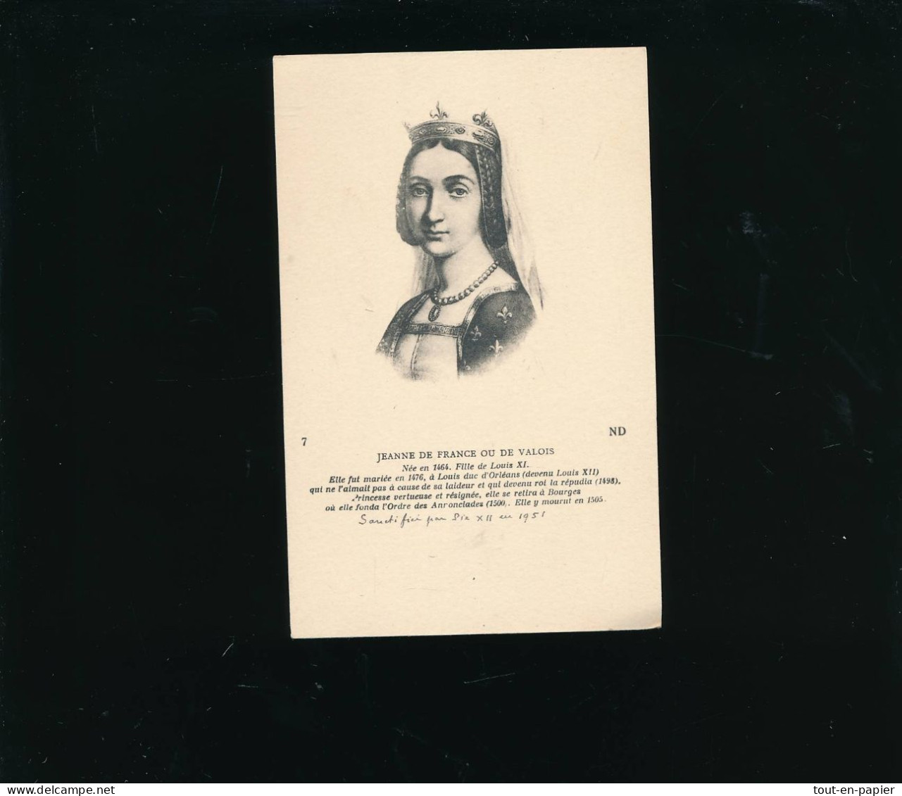 CPA  Femme Célèbre - ND Photo - Jeanne De France Ou De Valois - Histoire